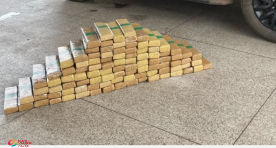 Perseguição na BR-010 termina com 102 kg de maconha apreendidos pela PRF