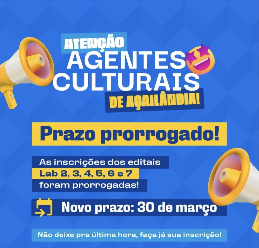Prefeitura prorroga prazo de editais culturais e tenta ampliar alcance em Açailândia