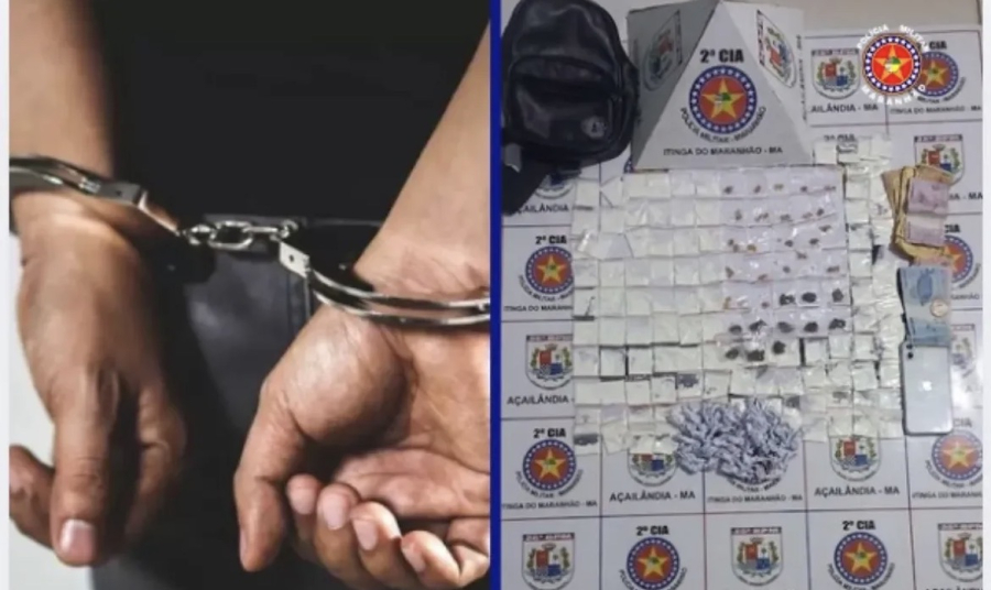 Itinga: PM desarticula ponto de venda de drogas e captura foragido por homicídio