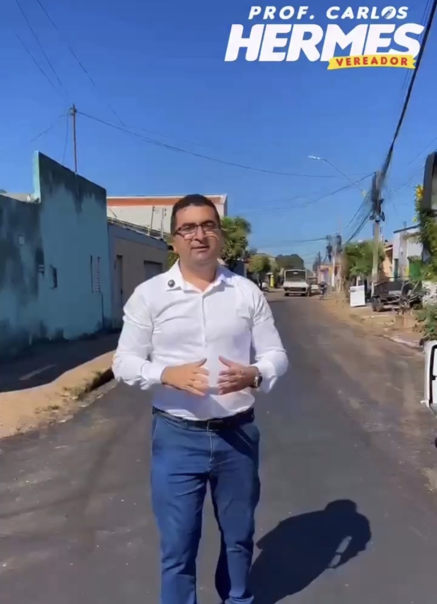 Recapeamento da Rua João Pessoa avança em Imperatriz após indicação do vereador Carlos Hermes