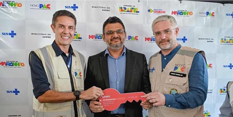 Richardson Ricelli representa Dr. Benjamim e acompanha entrega de nova ambulância do SAMU para Açailândia
