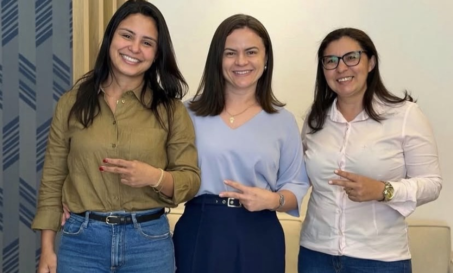 Rumo à Câmara Federal, Fabiana Vilar recebe apoio da vice-prefeita Camila Guimarães e da vereadora Verônica Cardoso