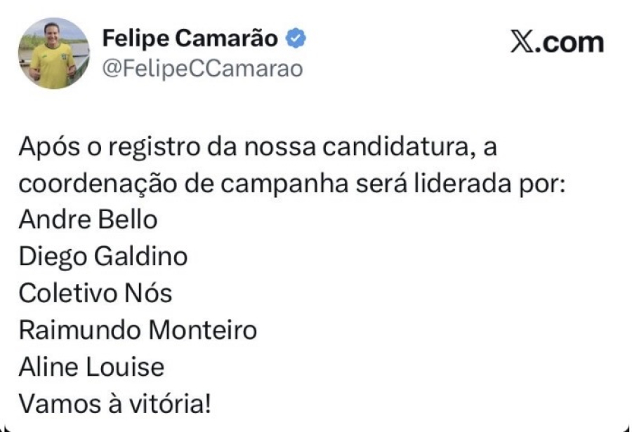     Comando definido: Camarão apresenta equipe que tocará a campanha