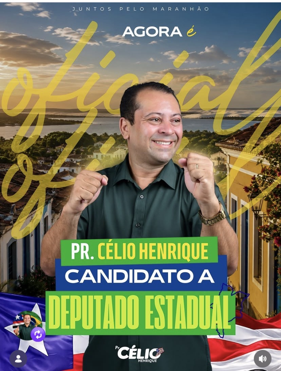 Convenção do União Brasil confirma candidatura de Pr. Célio Henrique a deputado estadual