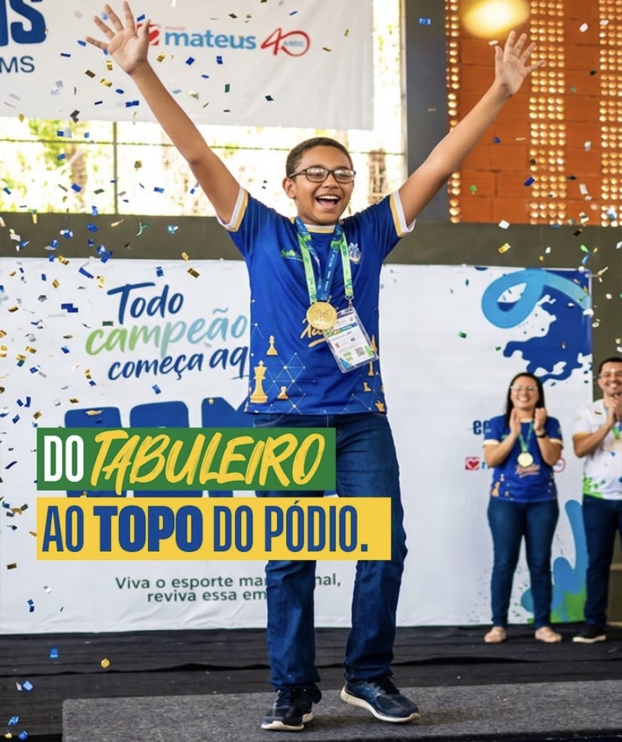 Aluno da rede municipal de Açailândia é campeão maranhense de xadrez e vai ao Brasileiro