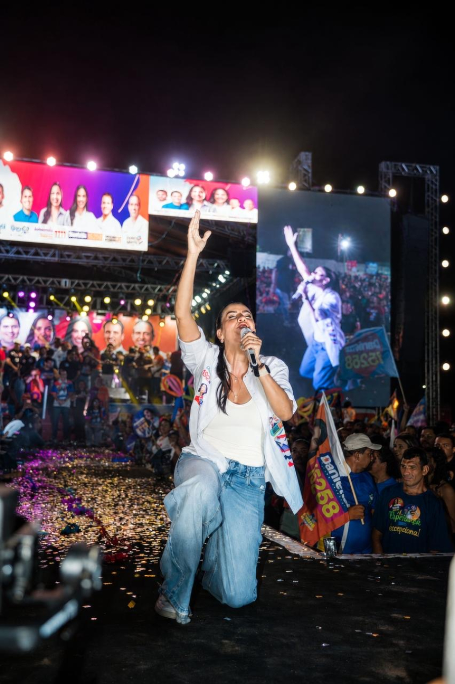 Multidão consagra força política de Daniella em grandioso ato de lançamento de candidatura