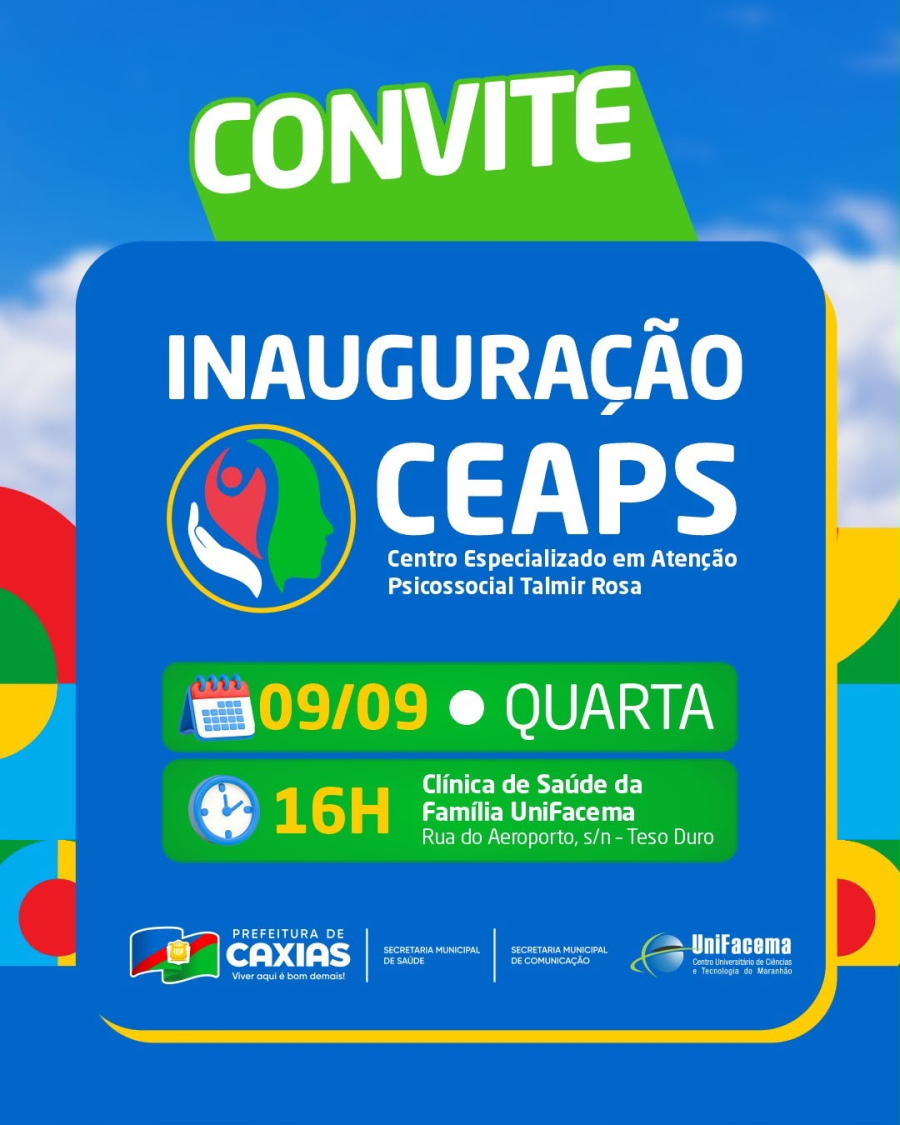 Prefeitura de Caxias inaugura CEAPS, Centro Especializado em Atenção Psicossocial Talmir Rosa