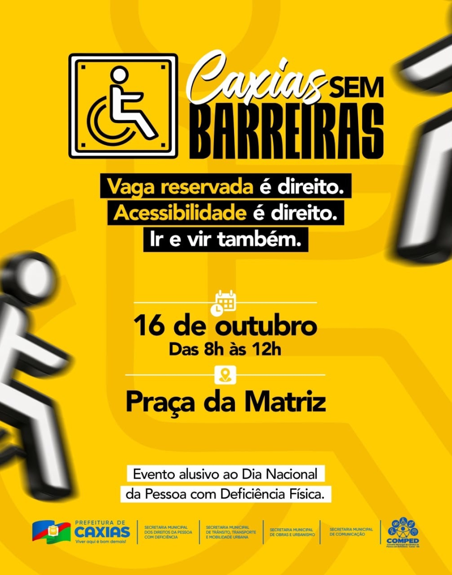 Caxias Sem Barreiras, acessibilidade, pessoa com deficiência, inclusão, Praça da Matriz 